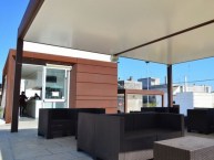 GAZEBO CON COPERTURA COIBENTATA